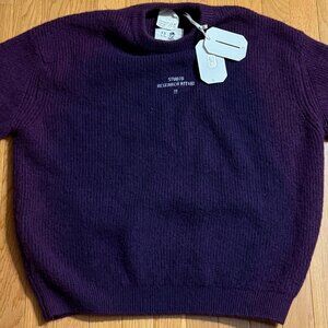 Sold: Zara x SRA Purple Spray Logo Sweater Size M NWT